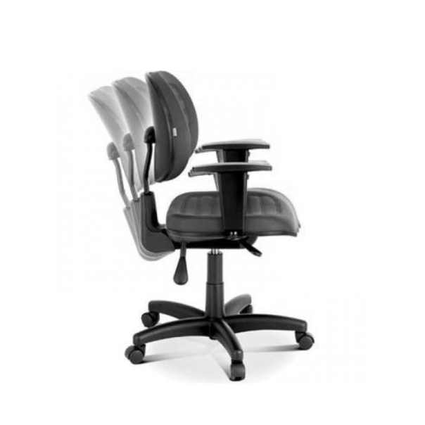 Cadeira Escritório Executiva Golden c/ Costura Gomada c/ Rebaixo ** Produto  Novo ** - Reuse Móveis Usados para escritório